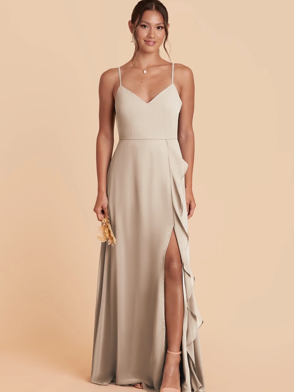 Birdy Grey Chiffon Classic Champagne Theresa Dress